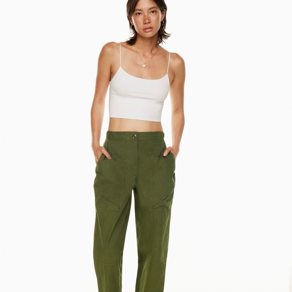 Aritzia Wilfred Forest Green Women's Trousers